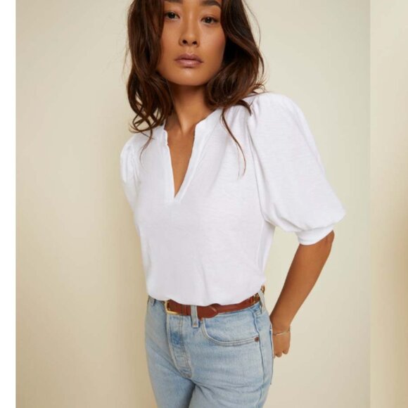 Nation Ltd Lou Peasant Tee, SIze Small - Picture 2 of 10